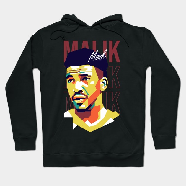 Malik Monk on WPAP Art 1 Hoodie by pentaShop